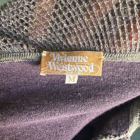Vivienne Westwood New 2014 Gold Label Purple Knitted Silk Yarn Polo - Picture 12 of 16